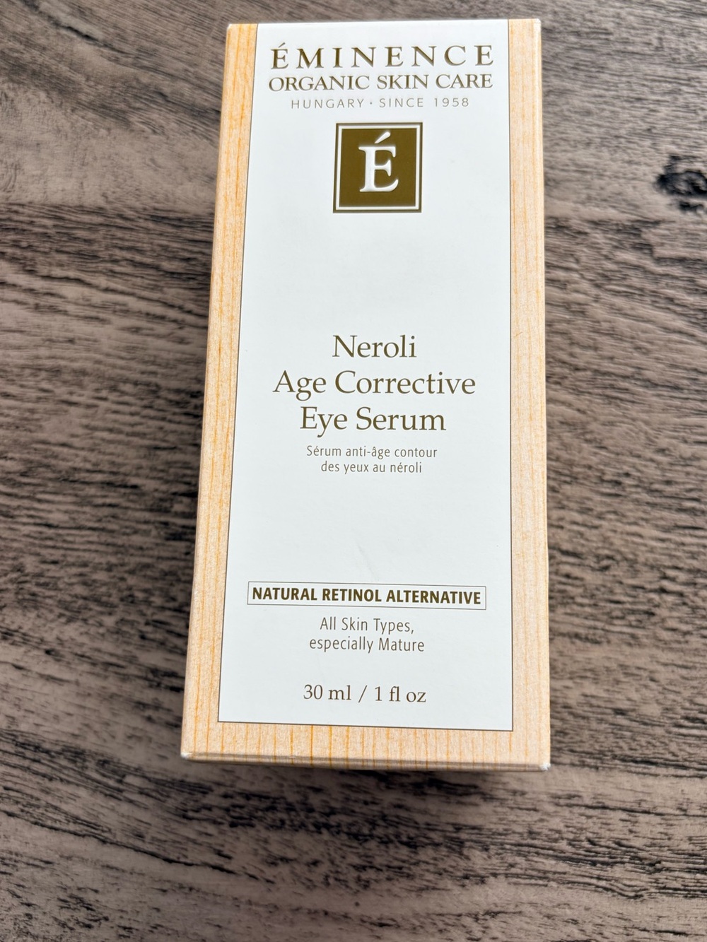 NWT Eminence Organics Neroli Age Corrective Eye Serum 1oz/30ml Sealed